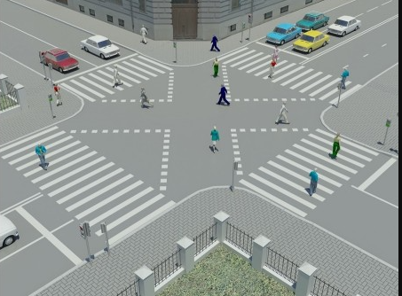 Изменения в правилах дорожного движения - диагональный пешеходный переход